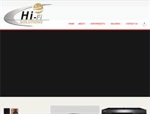 Tablet Screenshot of hifisolutions.co.za